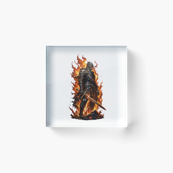 Item preview, Flaming Dark Fantasy Knight designed and sold by -DEEWOLF-.