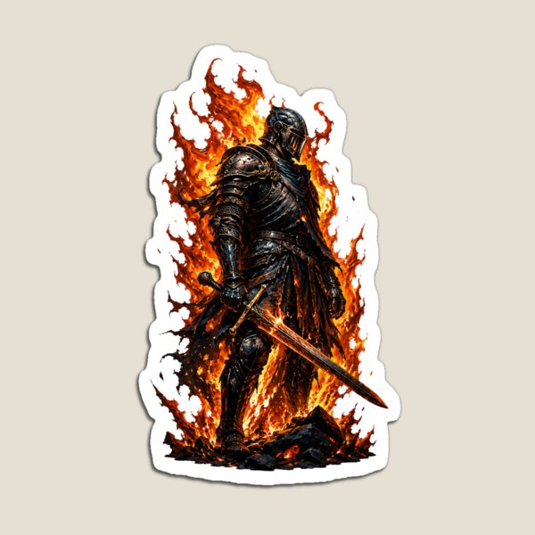 Item preview, Flaming Dark Fantasy Knight designed and sold by -DEEWOLF-.
