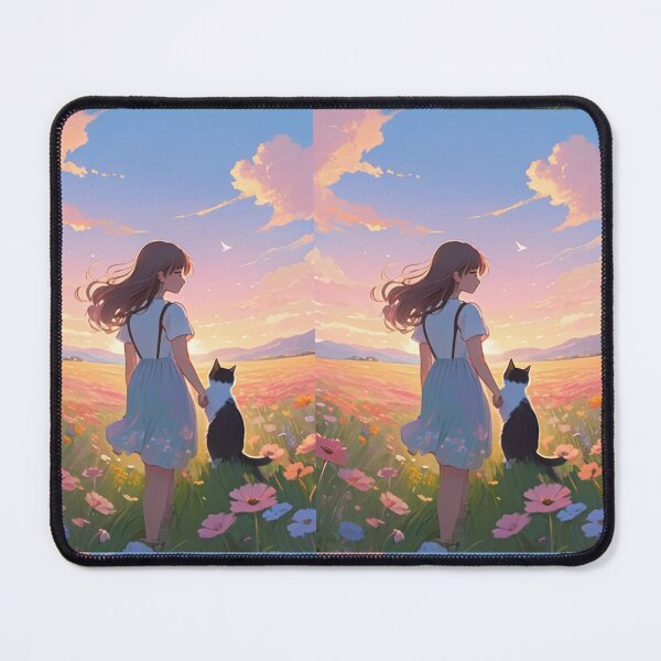 Item preview, Art - Anime Scene, Contemplative Twilight Moment designed and sold by AnimeShin.