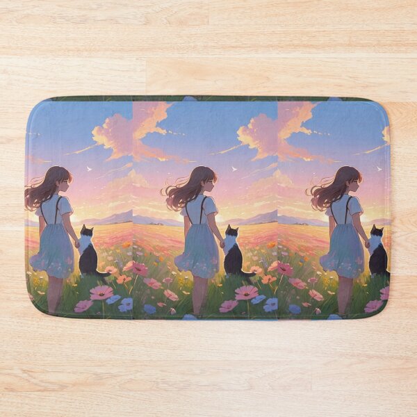 Item preview, Art - Anime Scene, Contemplative Twilight Moment designed and sold by AnimeShin.
