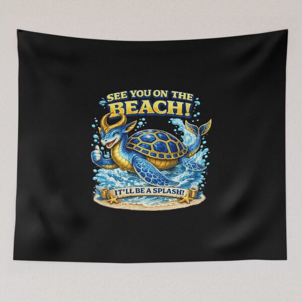 Item preview, Dragon Seaturtle - See you on the Beach! It'll Be A Splash! designed and sold by EMBERFLOWARTWORKS.