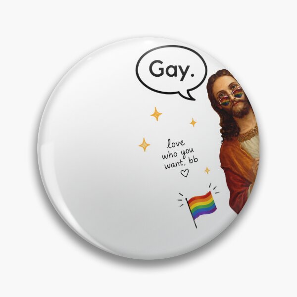 Item preview, Gay Jesus meme designed and sold by PatternFly.