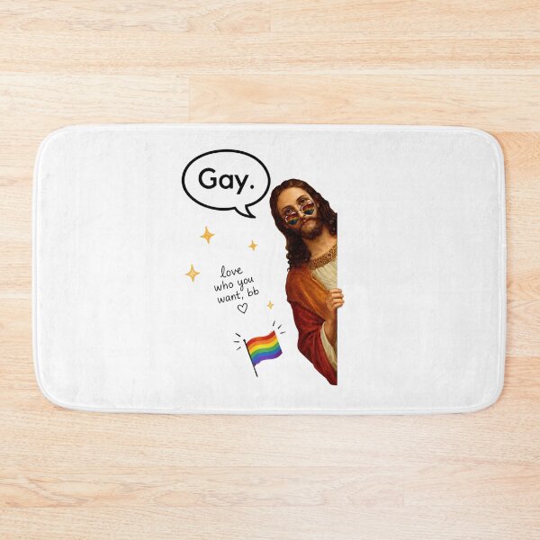 Item preview, Gay Jesus meme designed and sold by PatternFly.