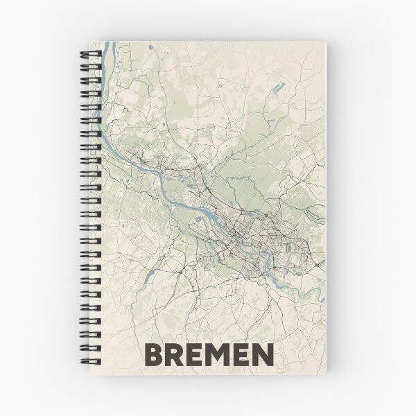 Item preview, Bremen Map designed and sold by MapsNerd.