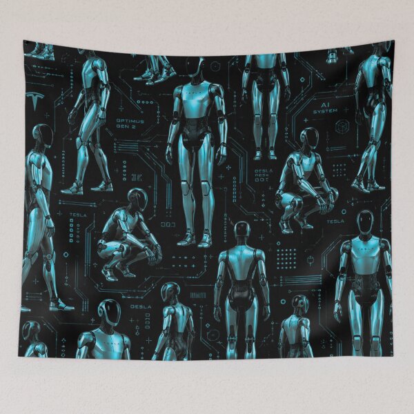 Item preview, Futuristic Humanoid Robot | AI Android Sci-Fi Tech Design designed and sold by TEEJAMBOREE.