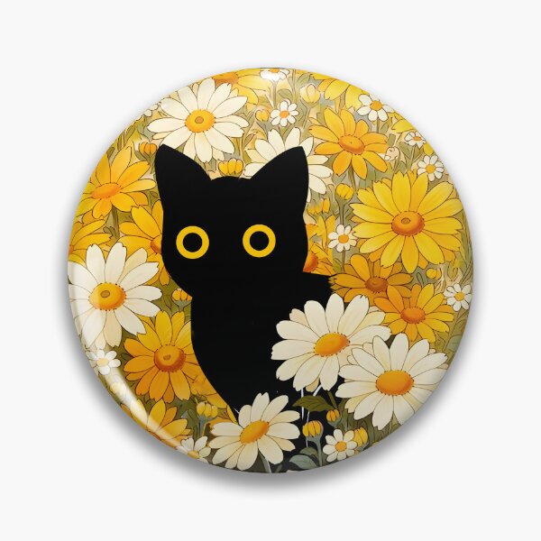 Item preview, cat with flowers  designed and sold by PurrfectHome.