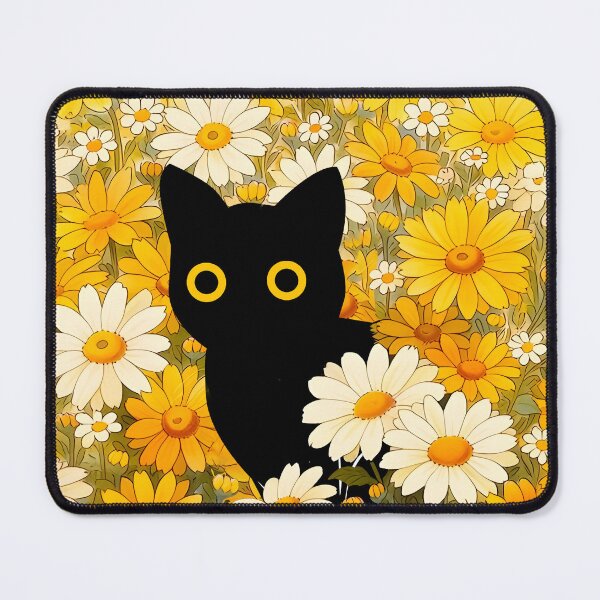 Item preview, cat with flowers  designed and sold by PurrfectHome.