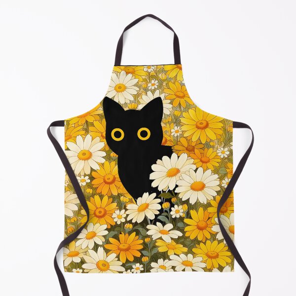 Item preview, cat with flowers designed and sold by PurrfectHome.