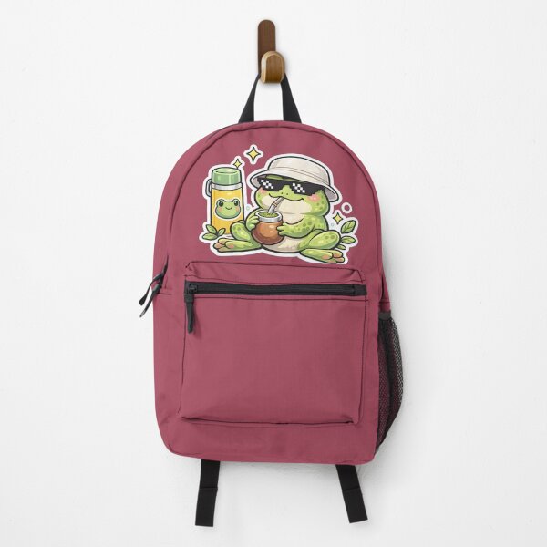 Item preview, Cool Frog Drinking Mate – Cute Kawaii Sticker designed and sold by KawaiiOrbit.