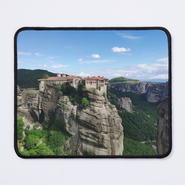 Item preview, Meteora Monasteries Greece Cliffside View designed and sold by HiddenPlaces.