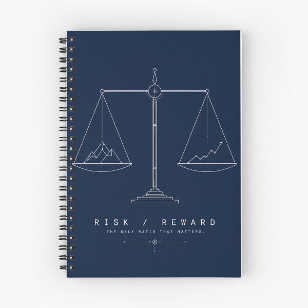 Item preview, Risk Reward Ratio Trading Art — Minimalist Wall Street Investor Decor designed and sold by FirmHoldStudio.