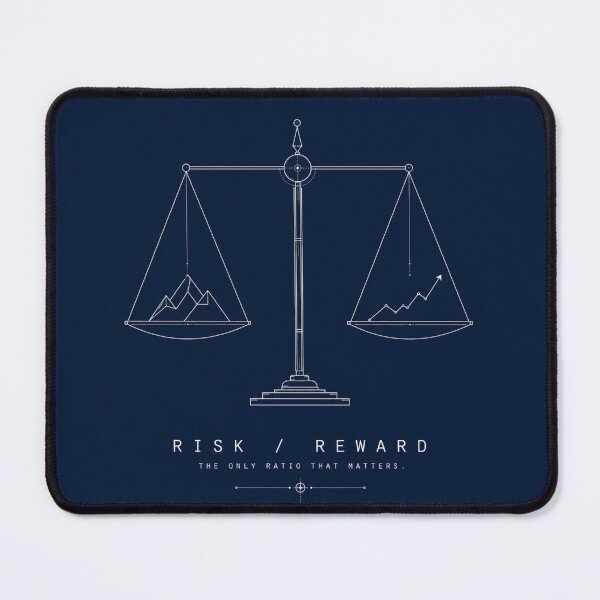 Item preview, Risk Reward Ratio Trading Art — Minimalist Wall Street Investor Decor designed and sold by FirmHoldStudio.