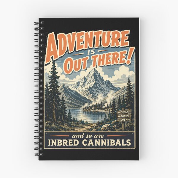 Item preview, Adventure is Out There And so are Cannibals Horror Humor designed and sold by Victor Shadehorn.