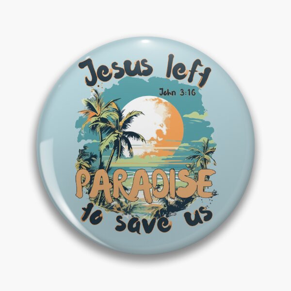 Item preview, Jesus Saves John 316  Love Tropical Paradise Summer Palm Tree  designed and sold by Forevermore.