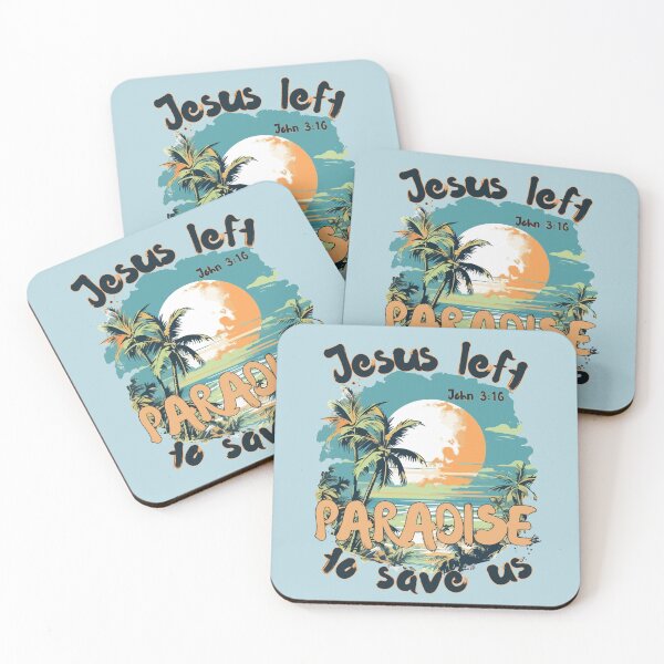 Item preview, Jesus Saves John 316  Love Tropical Paradise Summer Palm Tree  designed and sold by Forevermore.