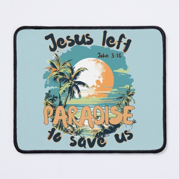 Item preview, Jesus Saves John 316  Love Tropical Paradise Summer Palm Tree  designed and sold by Forevermore.