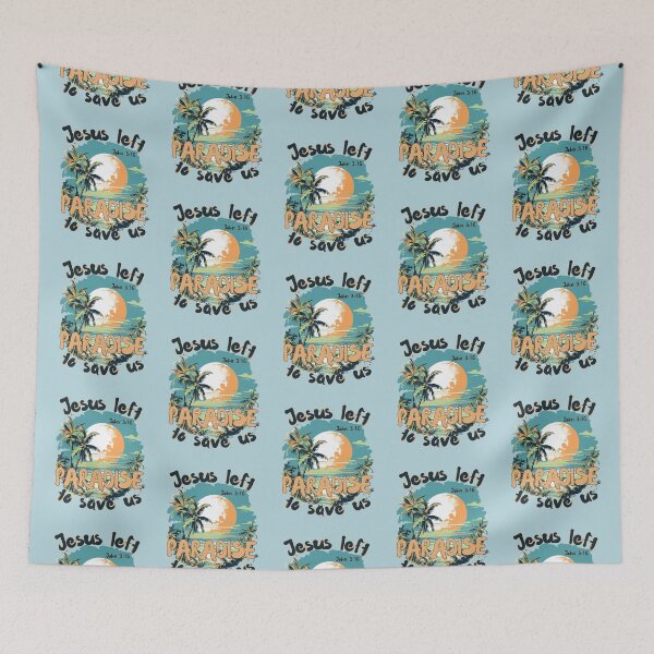 Item preview, Jesus Saves John 316  Love Tropical Paradise Summer Palm Tree  designed and sold by Forevermore.