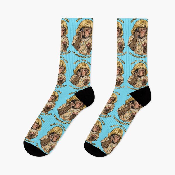 Item preview, Hold The Line Observing Nails Funny Monkey Retro designed and sold by TeeARTHY.