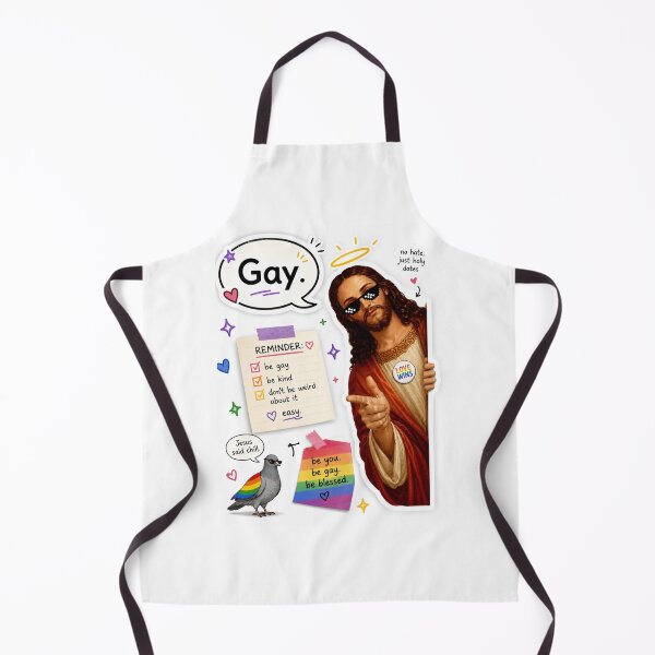 Item preview, Gay Jesus meme designed and sold by PatternFly.
