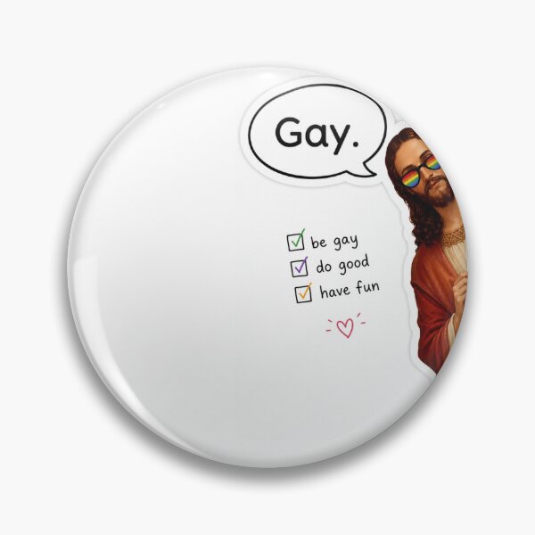 Item preview, Gay Jesus meme designed and sold by PatternFly.