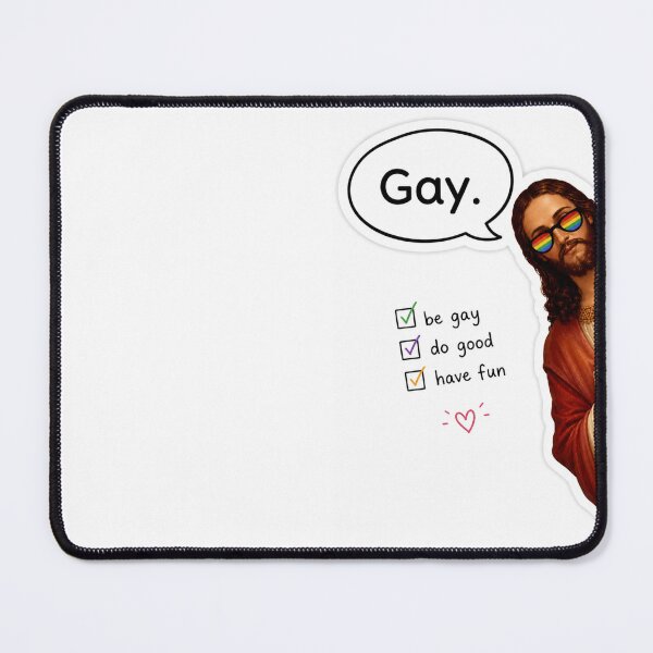 Item preview, Gay Jesus meme designed and sold by PatternFly.