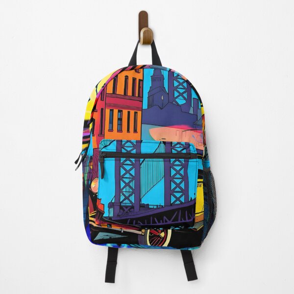 Item preview, Vintage New York to Future City Time Travel Pop Art designed and sold by Daniela`s shop.