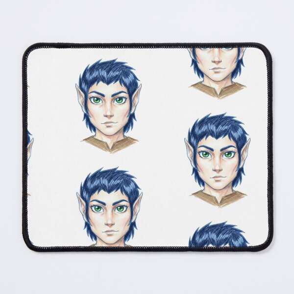 Item preview, Colored Pencil Sketch of Green Eyed Elf designed and sold by KaleChub.