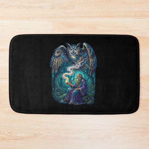 Item preview, Old Wizard And Magical Owl Fantasy RPG Adventure designed and sold by TeeARTHY.