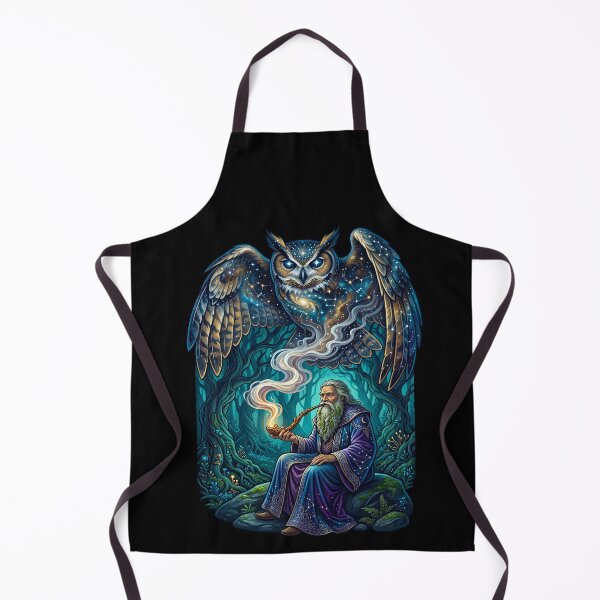 Item preview, Old Wizard And Magical Owl Fantasy RPG Adventure designed and sold by TeeARTHY.