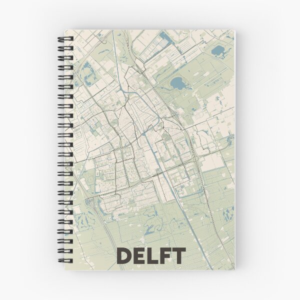 Item preview, Delft Map designed and sold by MapsNerd.