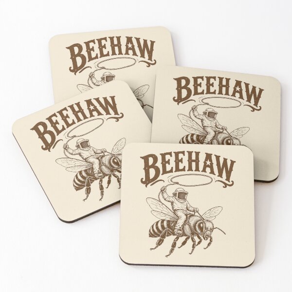 Item preview, Beehaw Cowboy Bee Rider Western Pun designed and sold by Victor Shadehorn.