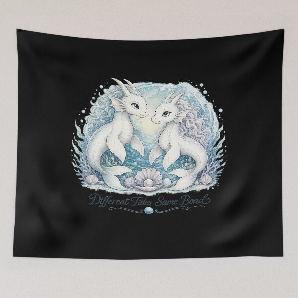 Item preview, SeaDragon - Different Tides, Same Bond designed and sold by EMBERFLOWARTWORKS.