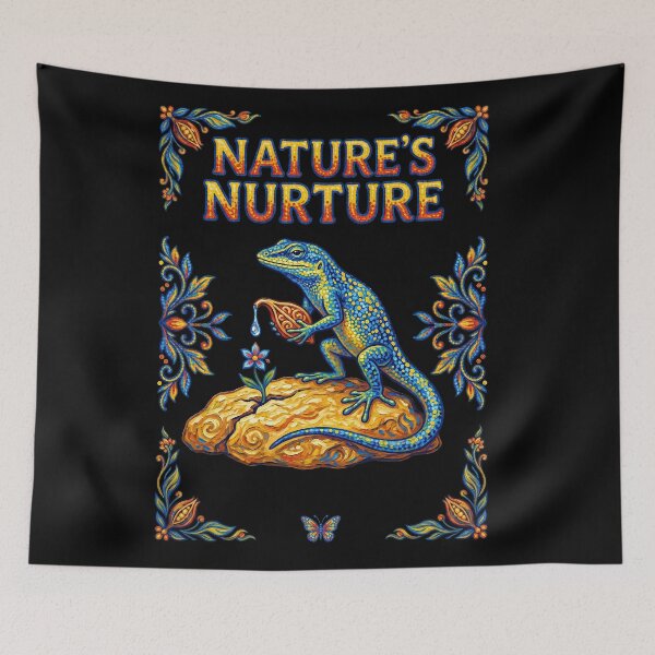 Item preview, Nature's Nurture Cute Lizard Gardening Botany designed and sold by TeeARTHY.