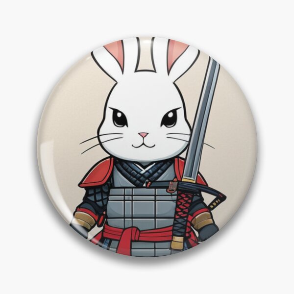 Item preview, Art - Anthropomorphic Rabbit, Stylized Japanese Warrior designed and sold by AnimeShin.