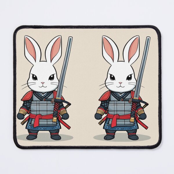 Item preview, Art - Anthropomorphic Rabbit, Stylized Japanese Warrior designed and sold by AnimeShin.