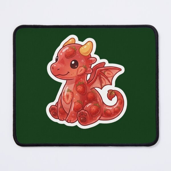Item preview, Strawberry Jelly Dragon RPG Sticker designed and sold by AestheticRPG .