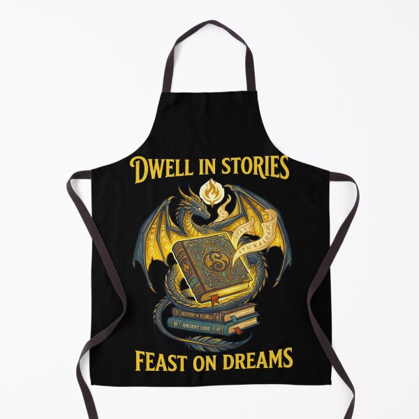 Item preview, Dwell In Stories Feast On Dreams Fantasy Dragon Reader designed and sold by TeeARTHY.
