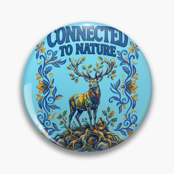 Item preview, Connected To Nature Majestic Deer Woodland Forest designed and sold by TeeARTHY.
