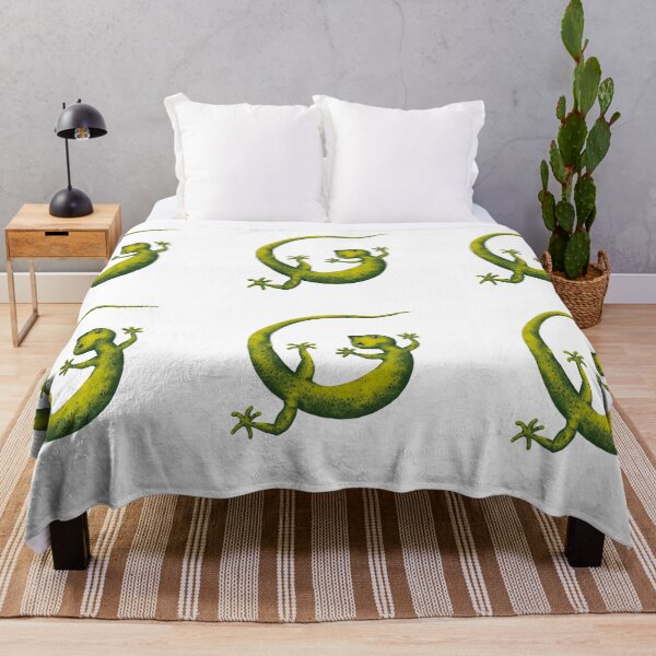 Item preview, Cute Gecko Sticker | Little Green Friend Serotonin Art designed and sold by More Prussian Blue.