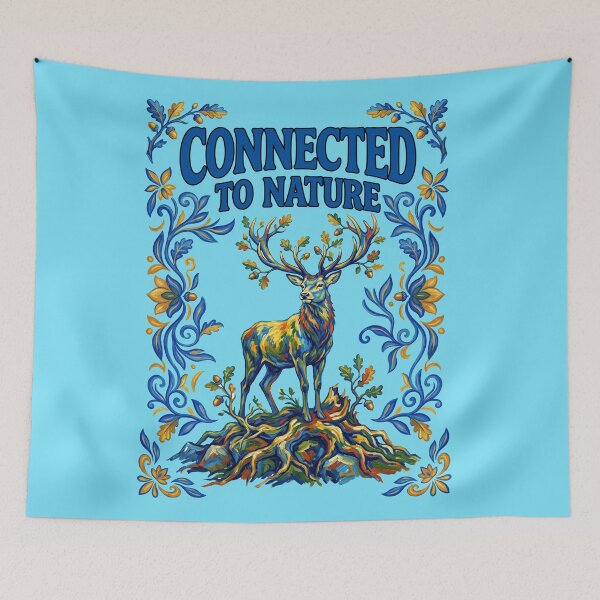 Item preview, Connected To Nature Majestic Deer Woodland Forest designed and sold by TeeARTHY.