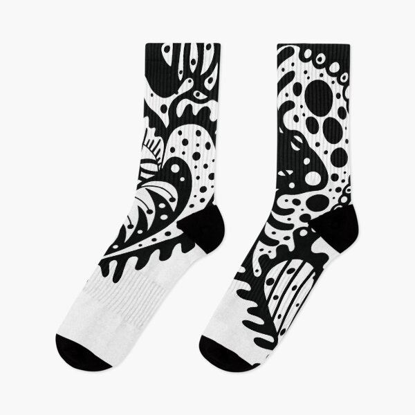 Item preview, Aquatic Deep Ocean Black and White Psychedelic designed and sold by MonoGarabato.