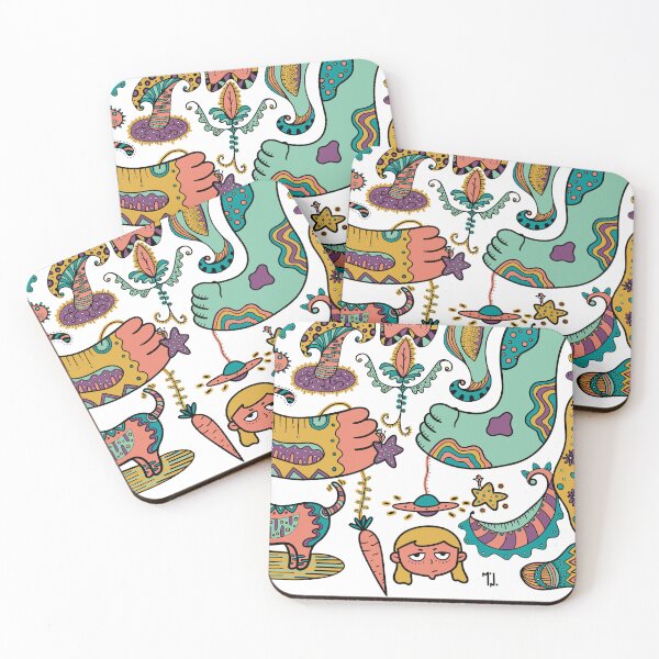 Item preview, Mood Surreal Doodle Art Psychedelic Pop Abstract Illustration designed and sold by MonoGarabato.