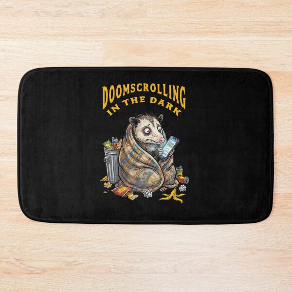 Item preview, Doomscrolling In The Dark Funny Possum Meme designed and sold by TeeARTHY.