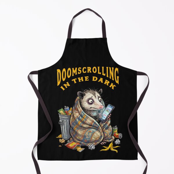 Item preview, Doomscrolling In The Dark Funny Possum Meme designed and sold by TeeARTHY.