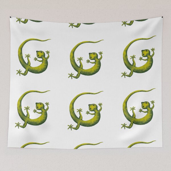 Item preview, Cute Green Gecko Terrarium Art | Reptile Keeper Aesthetic Sticker designed and sold by More Prussian Blue.
