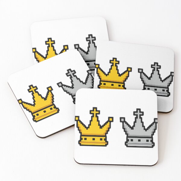 Artikelvorschau, Pixel Art Gold and Silver Crowns entworfen und verkauft von DailyDoodlesBySumbul.