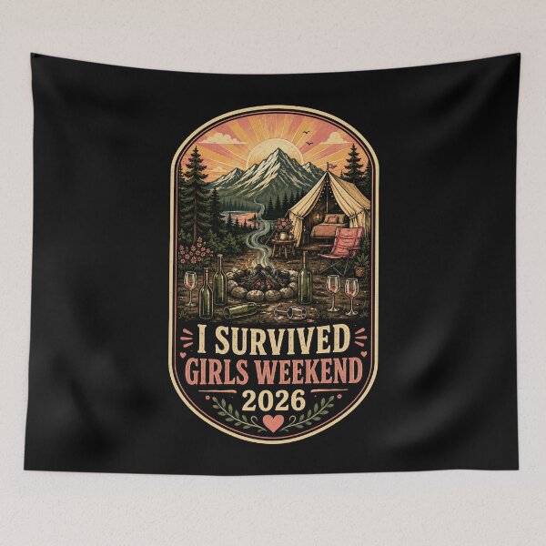 Item preview, I Survived Girls Weekend 2026 Camping Humor designed and sold by Victor Shadehorn.