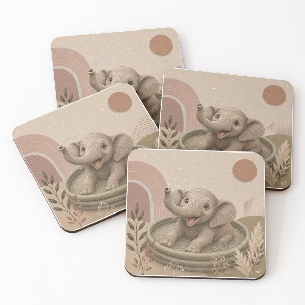 Item preview, Boho Elephant Fun designed and sold by MariaLouise-Art.