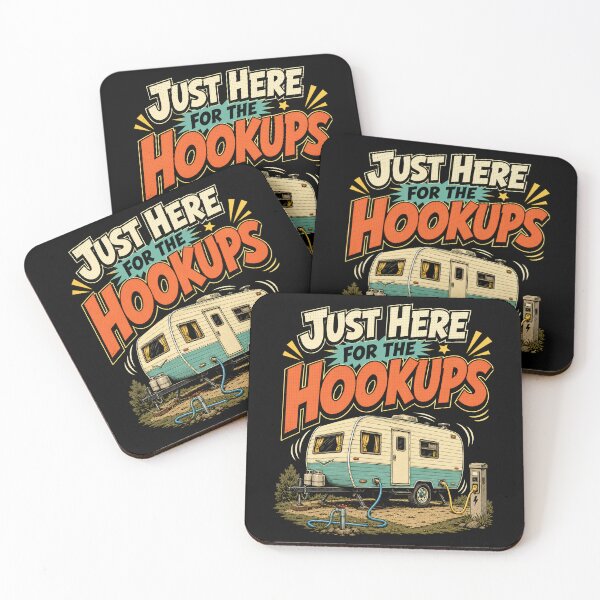 Item preview, Just Here For The Hookups Camper Humor designed and sold by Victor Shadehorn.