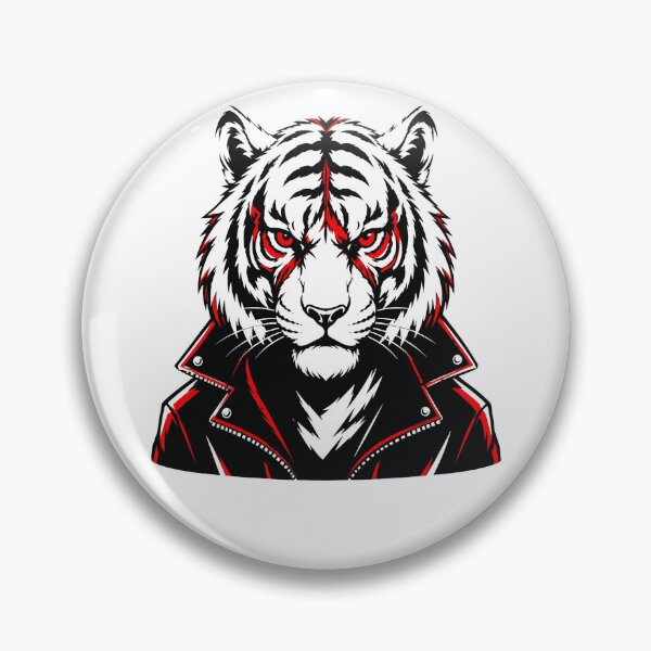 Item preview, Rebel Tiger – Streetwear Mascot Leather Jacket designed and sold by RAYBIL.